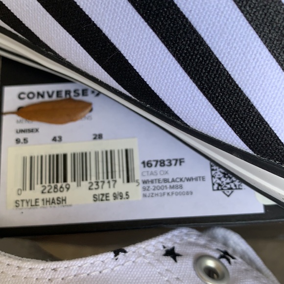 CONVERSE CTAS OX WHITE/BLACK/WHITE MENS - Picture 13 of 15